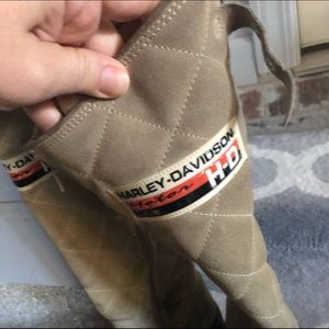 Harley boots, Camel color, suede. In good condition